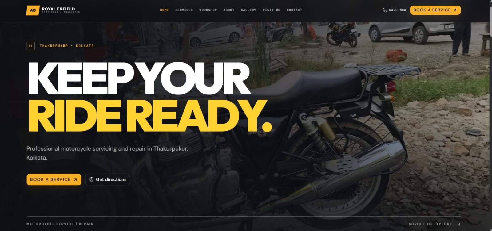 AIS Royal Enfield Servicing cover